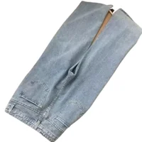 High Waist Straight Leg Dad Jeans Women's Summer New Sle Korean Loose Slimming Wide Leg Long Pants Cool Feeling Thin 5