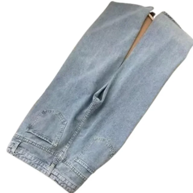 High Waist Straight Leg Dad Jeans Women's Summer New Sle Korean Loose Slimming Wide Leg Long Pants Cool Feeling Thin 5 High Waist Straight Leg Dad Jeans Women's Summer Sle Korean Loose Slimming Wide – view 5