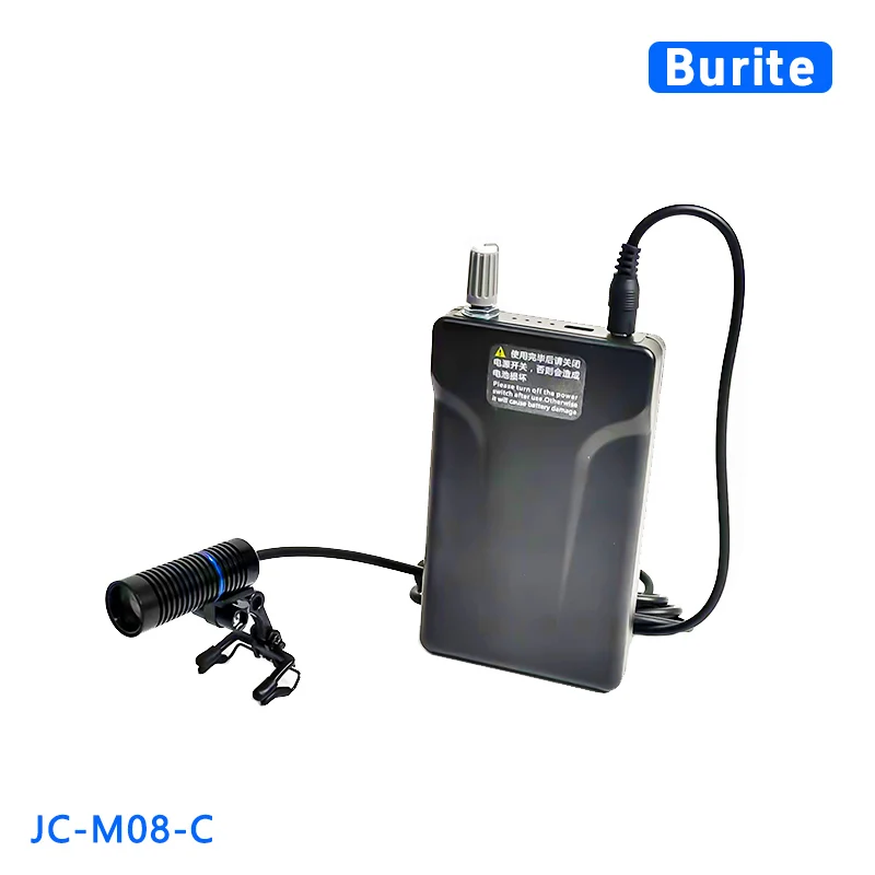 Burite 3W lampe frontale 85000lux avec filtre dentiste dentaire Loupes laboratoire utilisation ceinture Clip Style phares avec batterie 12 heures