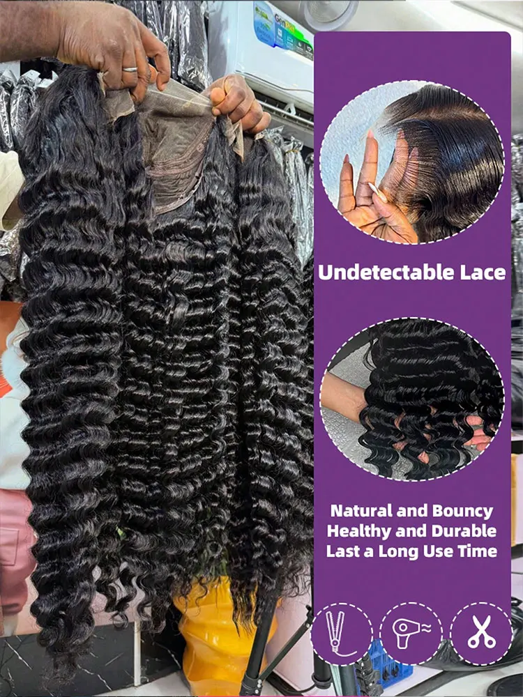 40 بوصة الدانتيل الباروكات أمامي الشعر البشري 13x4 13x6 فضفاض موجة عميقة البرازيلي الشعر البشري الدانتيل الجبهة الباروكات قبل قطعها شعري طبيعي