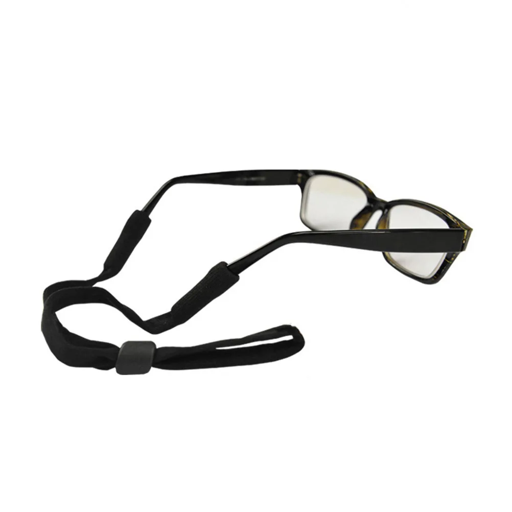 

Black High Stretch Nylon Glasses Rope Non Slip Eyeglasses Strap Running Mountain Climbing Lightweight Adjustable Secure Glasses