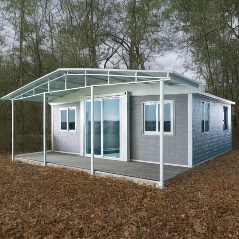 2026 New Design Sandwich Panel Container House and Luxury Mobile Home 40ft 2 3 Bedrooms Waterproof Thermal Break