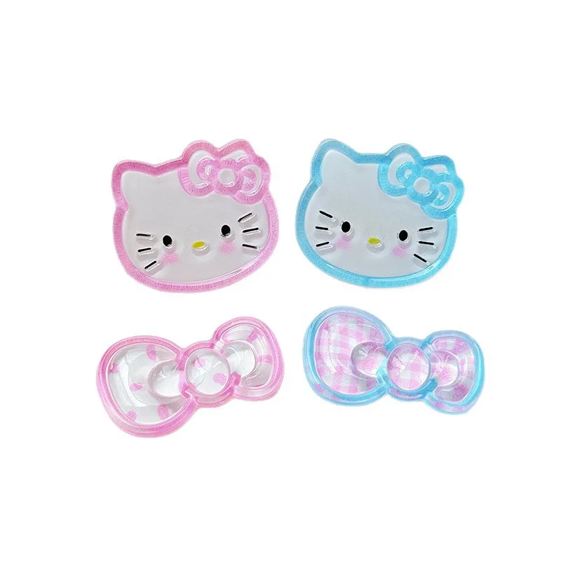 5 uds funda de teléfono móvil pegamento crema joyería DIY marco dulce plano KT accesorios de lazo de gelatina acrílica transparente