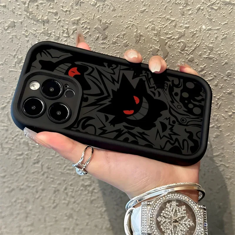 Minimalist Gengar Case For Motorola G54 G84 G60 Edge 50 Pro 60 Fusion 40 Neo G52 G35 G75 G85 G24 G05 G15 G34 G53 G14 G32 Cover