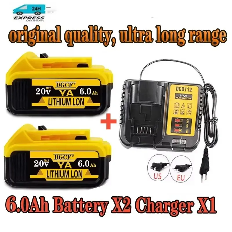 

✅✅New DCB200 20V 12.0Ah Lithium Replacement Battery For Dewalt 18V ✅DCB184 DCB200 DCB182 DCB180 DCB181 DCB182 DCB201 DCB206