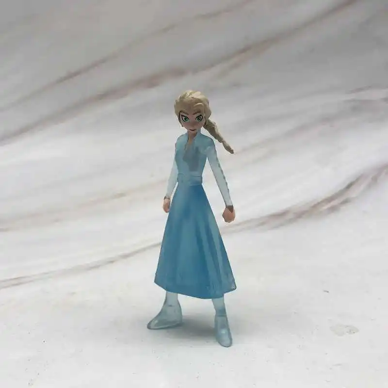 Disney Girl's toys Frozen Queen Princess Elsa Cute desktop decoration Anime figurine model doll