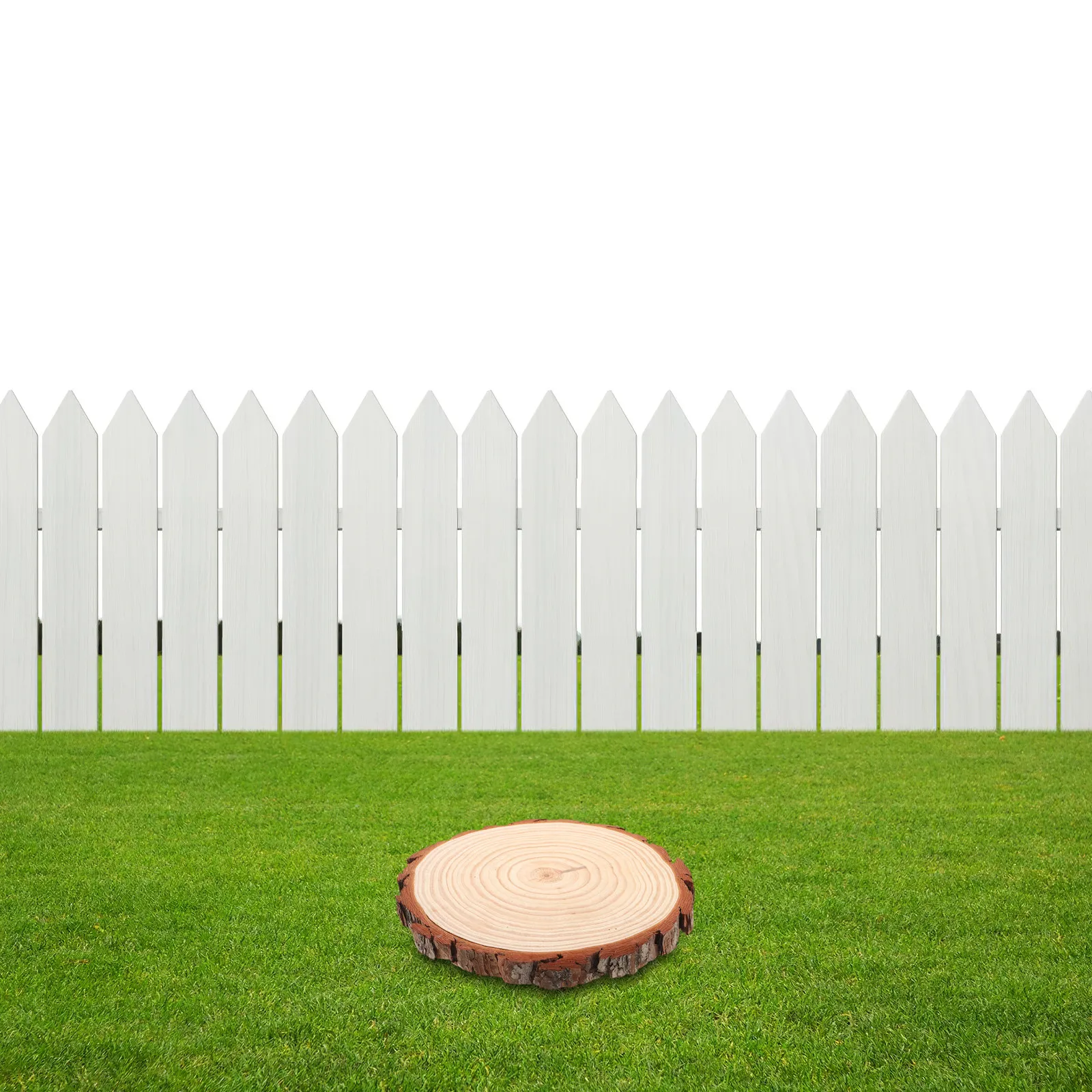 

Wood Pathway Garden Stone Round Wood Slice 25-28Cm Outdoor Stepping Stones Decorative Landscape Landscaping Stones