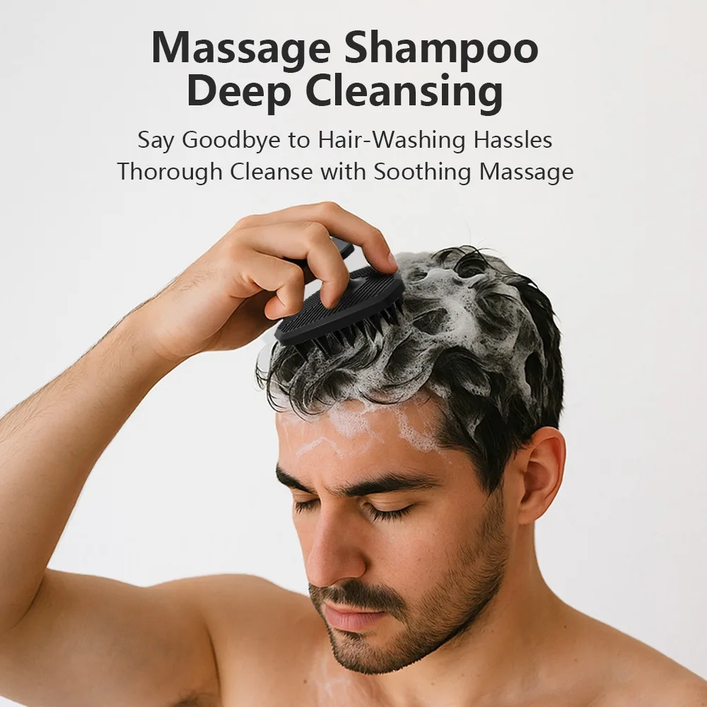 Silicone Head Scrubber for Gentle Scalp Massage