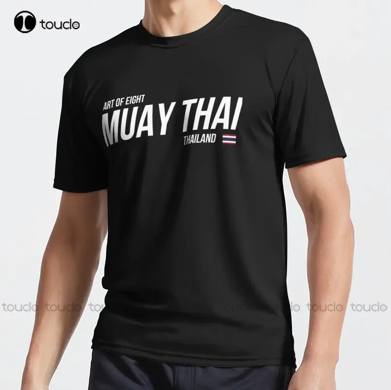 Art Of Eight Muay Thai Flag (Wh) Active T-Shirt Ishing Shirts For Men Sleeve Outdoor Simple Vintag Casual T Shirts Xs-5Xl Unisex