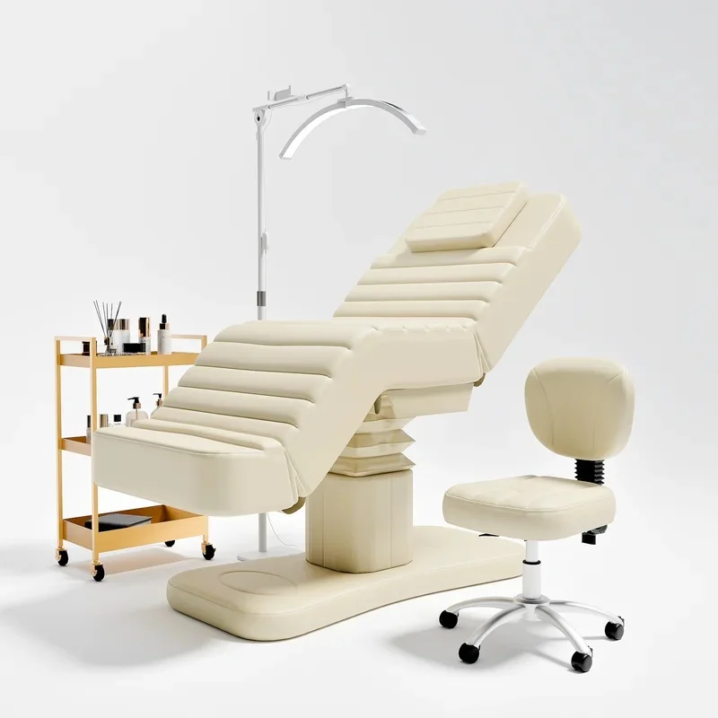 XinSheng Electric Folding Facial SPA Bed Hydrotherapy Massage Table Salon Eyelash Chair Adjustable Beauty Care Shop Furniture