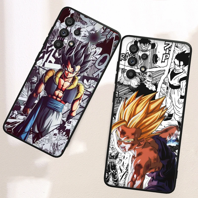 D-D-Dragons B-Balls Z Cartoon For Samsung A53 A52 A33 A32 A51 A71 A21S A13 A73 A55 A22 A23 A35 A72 A54 A12 5G Black Soft