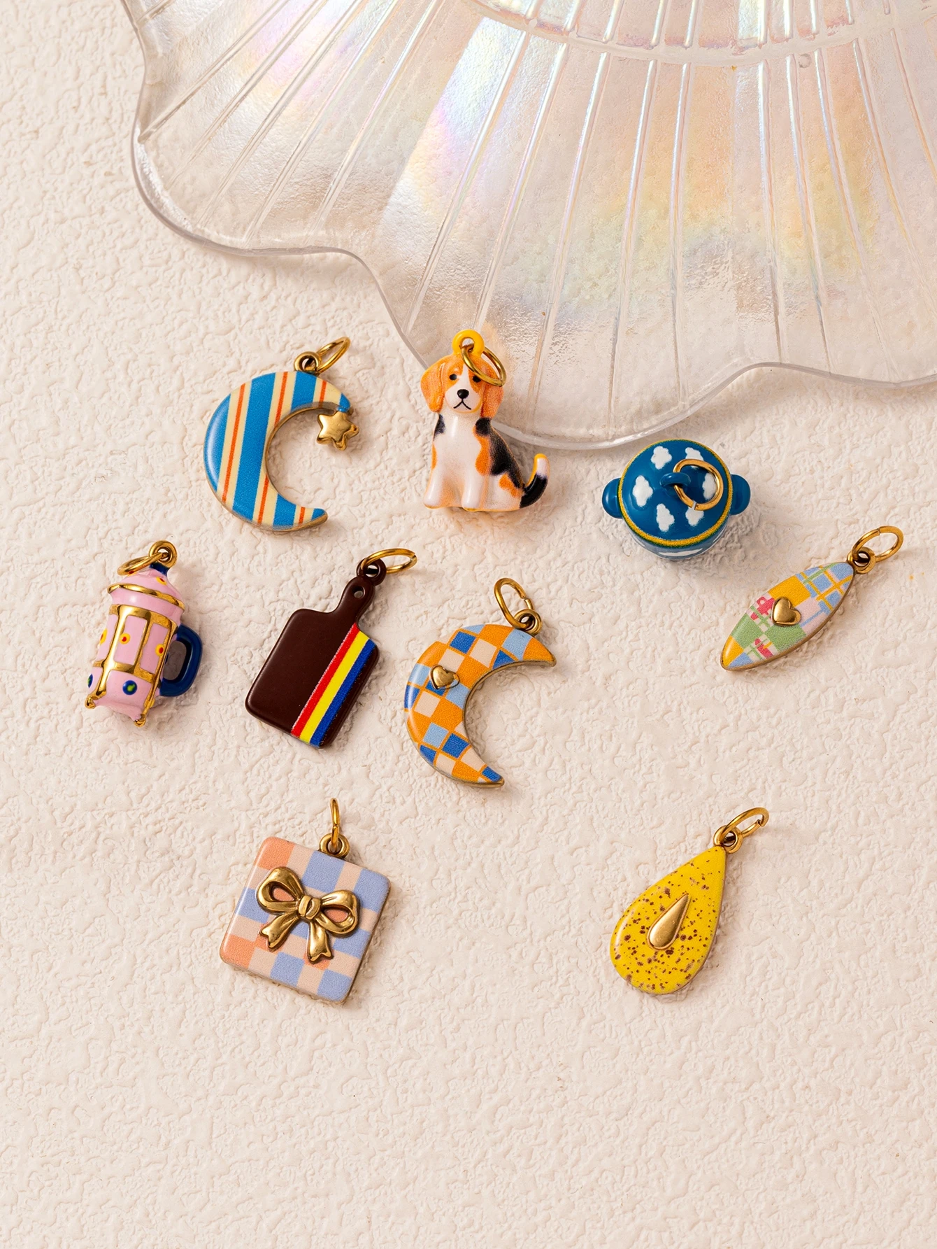 316 Edelstahl Wasserdicht Farbbeständig Alltagsgegenstände Wasserkocher Schneidebrett DIY Anhänger Charms Schmuckherstellung – Detail 3