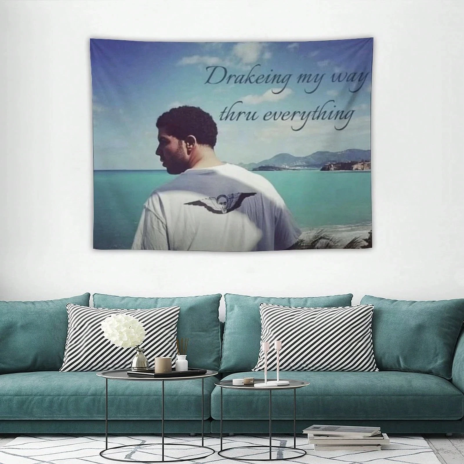 Music Drake Rap Singer Decorative Tapestry, Album Lyrics Tapestry, Suitable For University Dormitory, Living Room, Home Decor