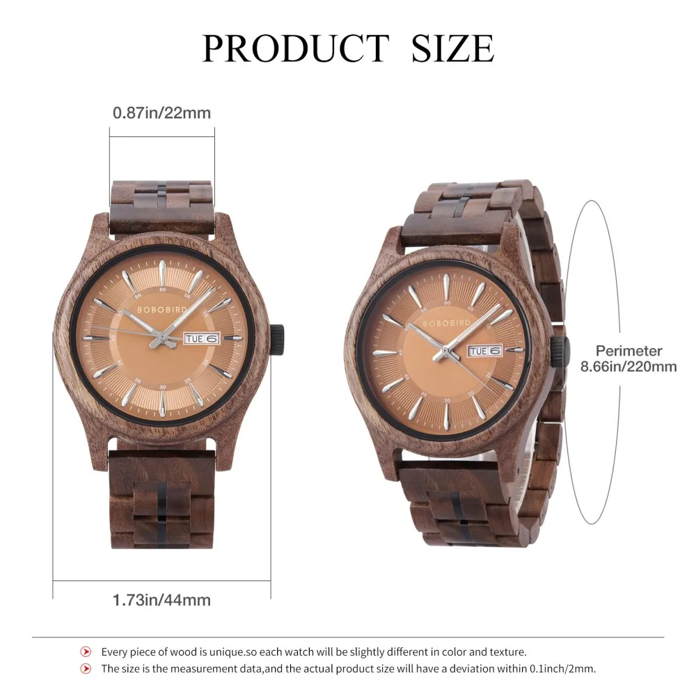 LOGO personalizzato Orologio in legno Cronografo moda Orologio da polso sportivo al quarzo Orologio BOBO BIRD Orologi in legno di noce per uomo Dropshipping