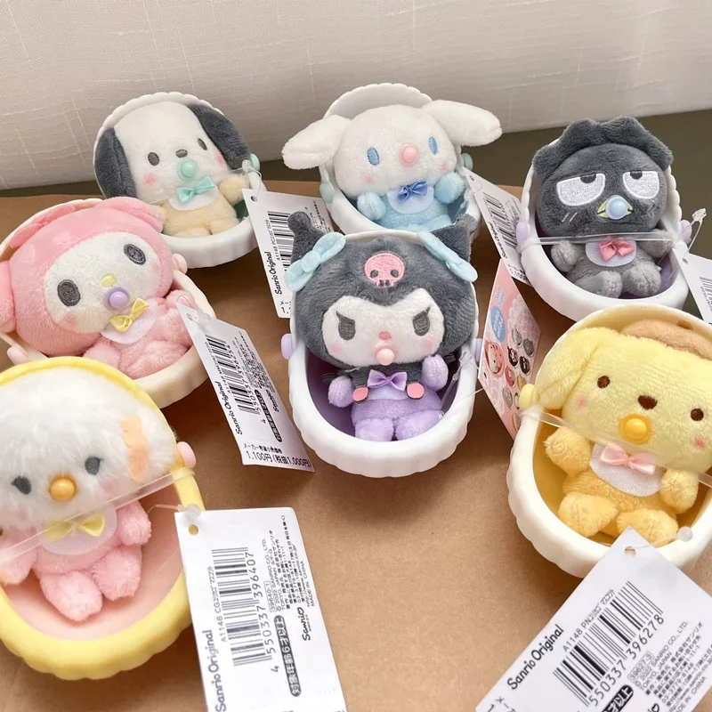 Sanrio Hello Kitty Cradle Pacifier Baby Doll Hangyodon Mymelody Kuromi Cinnamoroll Pochacco Plush Toy Cartoon Anime Gifts