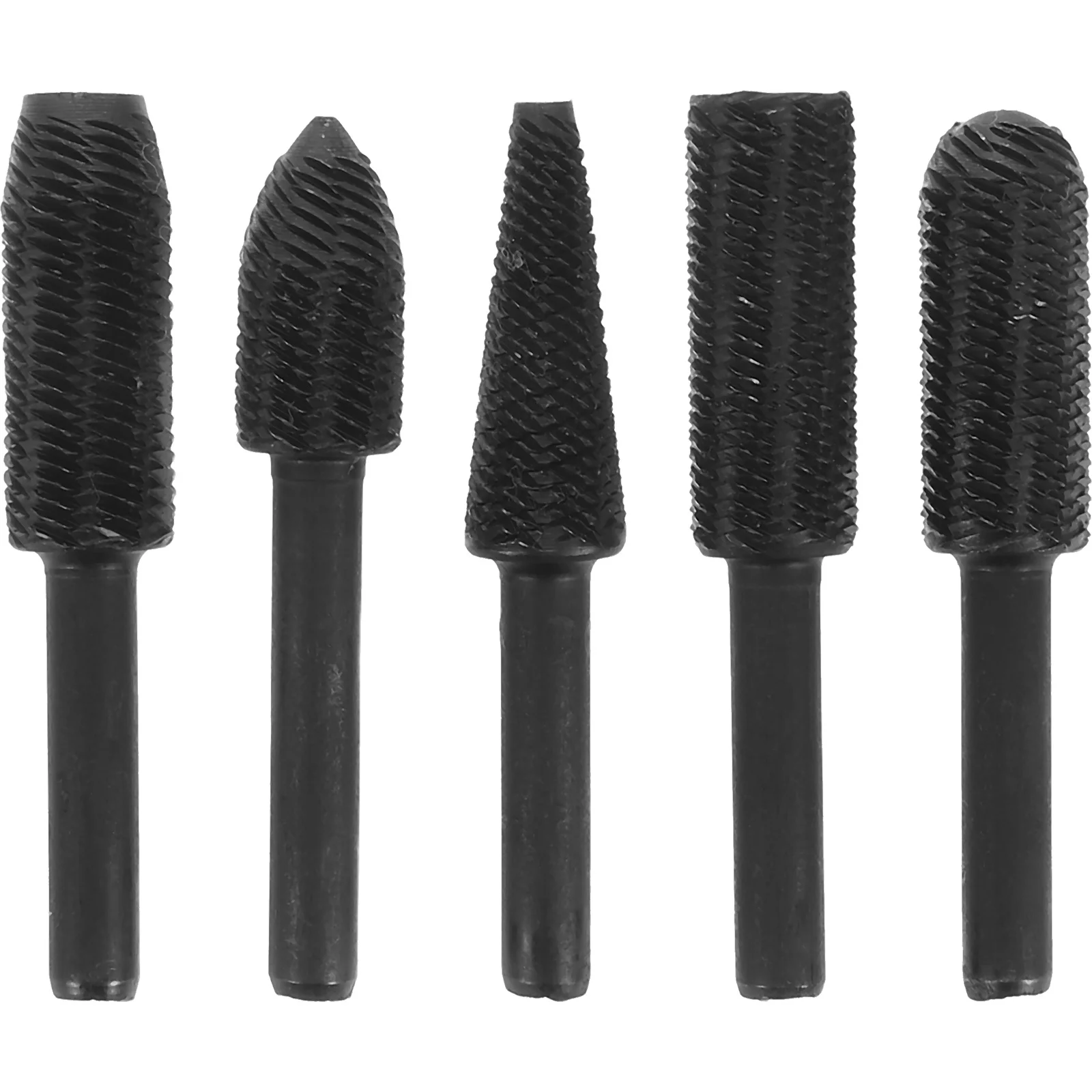 

5Pcs Metal File Kit for Woodworking Shaped Rotary Files Versatile Heads Burr Removal Reaming Tool Accessory