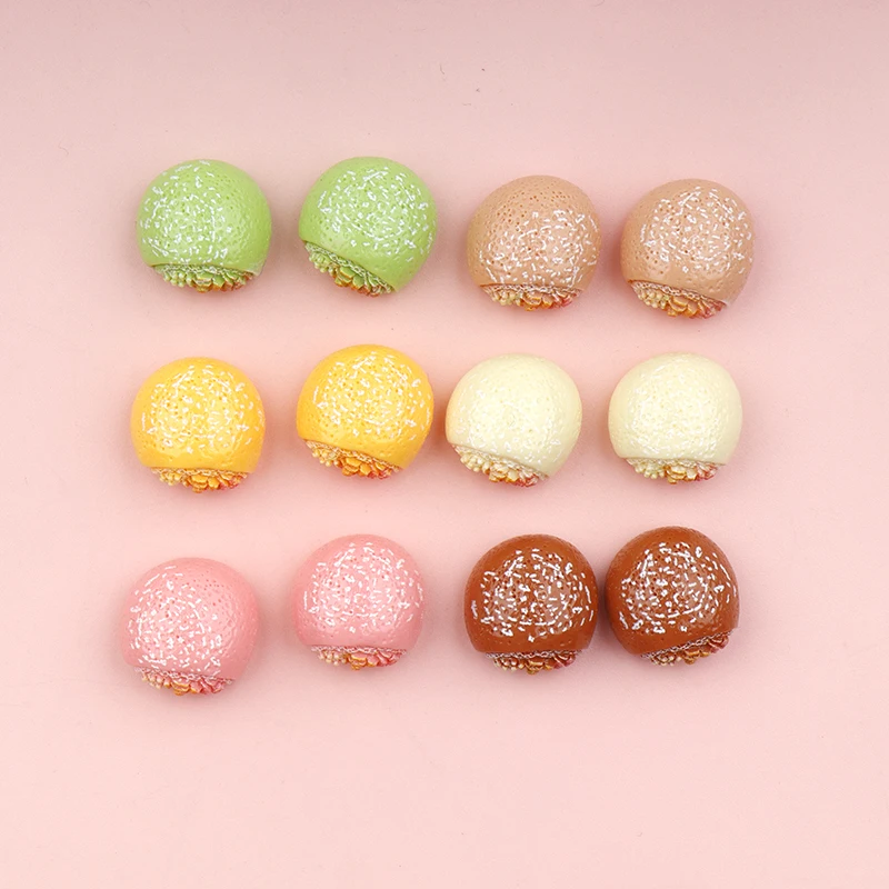 30/300pcs Mini Bread Flat Back Resin Cabochon DIY Resin Craft Decoration Miniature Kawaii Phone Accessories Handmade
