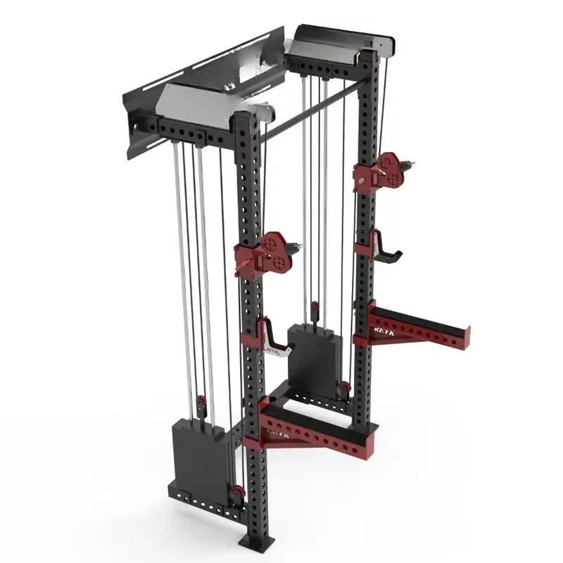 Unisex Multi-Functional Smith Machine Squat Rack Cable Workout Exercise Chest Shoulder Fitness Bodybuilding Gym Fitness