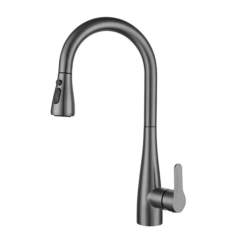 Kitchen faucet, stainless steel pull-out faucet, vegetable basin sink hot and cold faucet