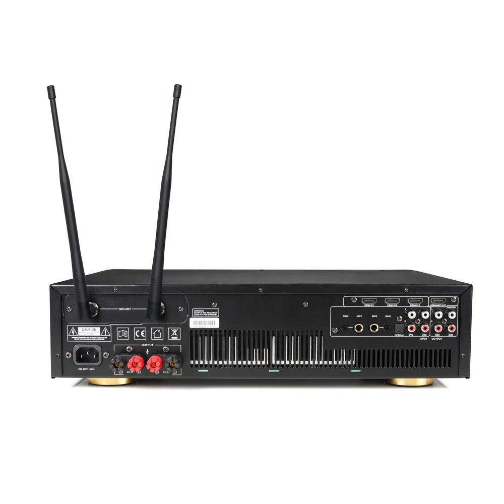 450W Professional Power Amplifier High Performance Audio AMP For Stage DJ Karaoke Party Sound System