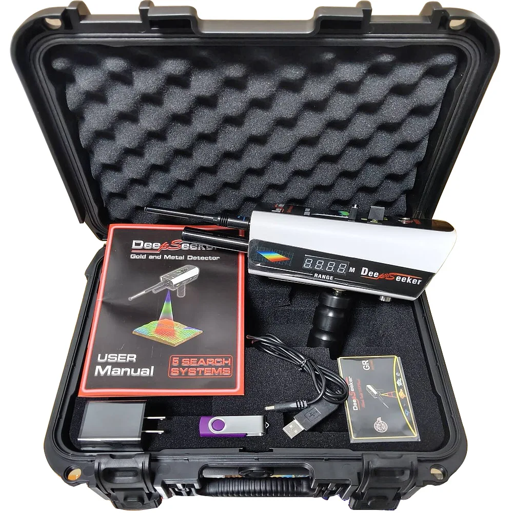 DeepSeeker Remote 3D Pulse Underground Metal Detector | Long-Range Treasure Locator for Metals, Diamonds and Gemstones