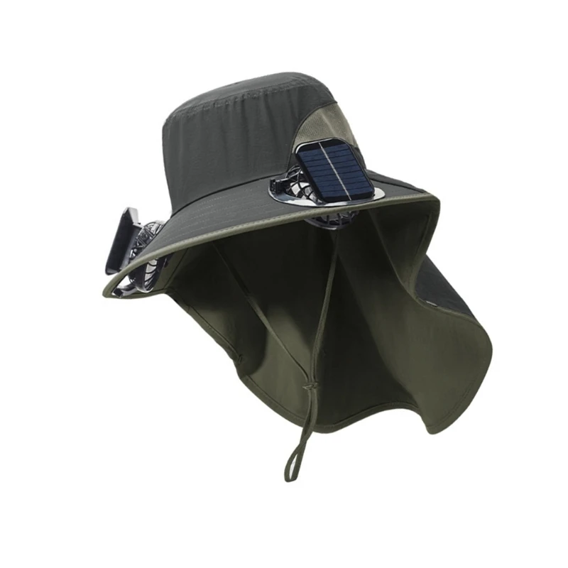 

400A Adjustable Cooling Sun Hat Solar Powered Solar Fan For Hot Weather Use