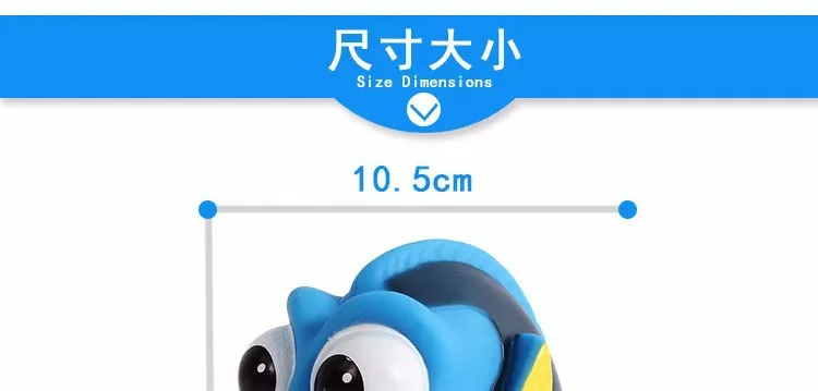Findet Nemo Dory Schwimmende Spritz-Spielzeuge aus weichem Gummi – Cosplay-Tierfiguren, Cartoon-Clownfisch-Puppe, Kawaii-Geschenk – Detail 9