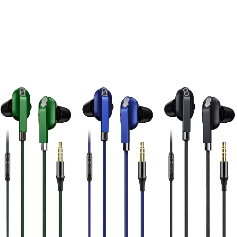 

Corded Earbuds in-Ear Headphones Earphones with Microphone 3.5mm Corded Earphone Earbuds Videoconferences Call for Phone