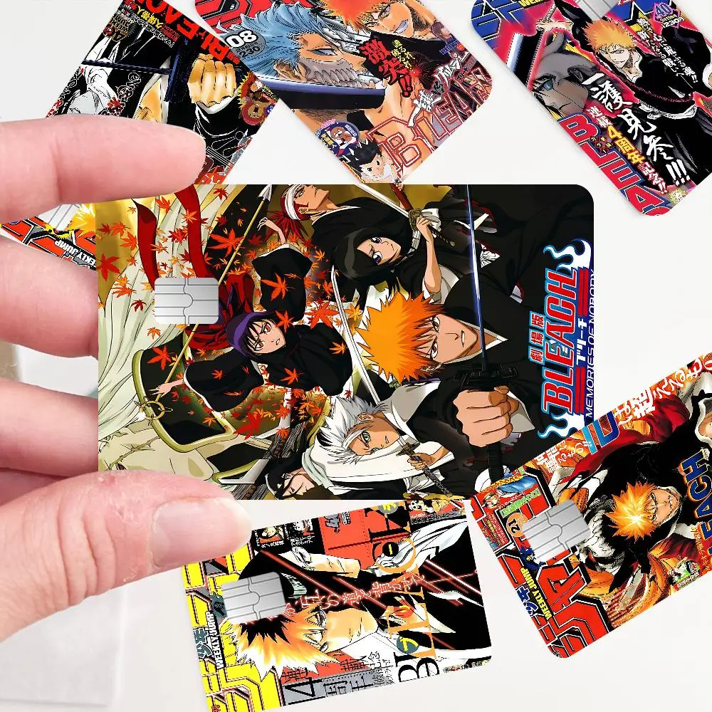 Anime Figure Ichigo Bleach Film Skin Sticker Tape For Bank Credit Debit Card Personalized Credit Card Protection Stickers