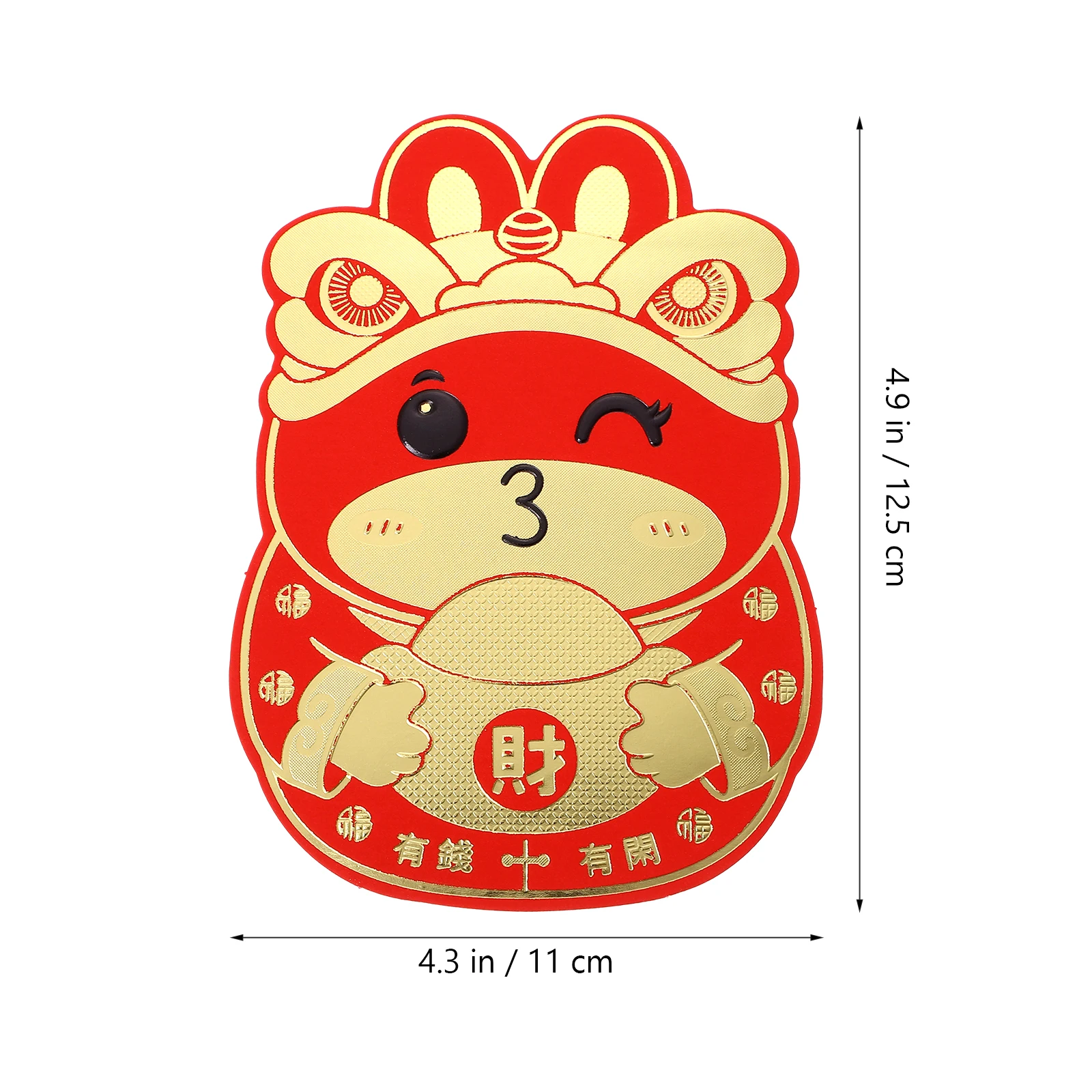 

36 pcs Red Envelopes Lucky Rabbit Year Chinese New Year Money Pockets Paper Wedding Birthday Occasions