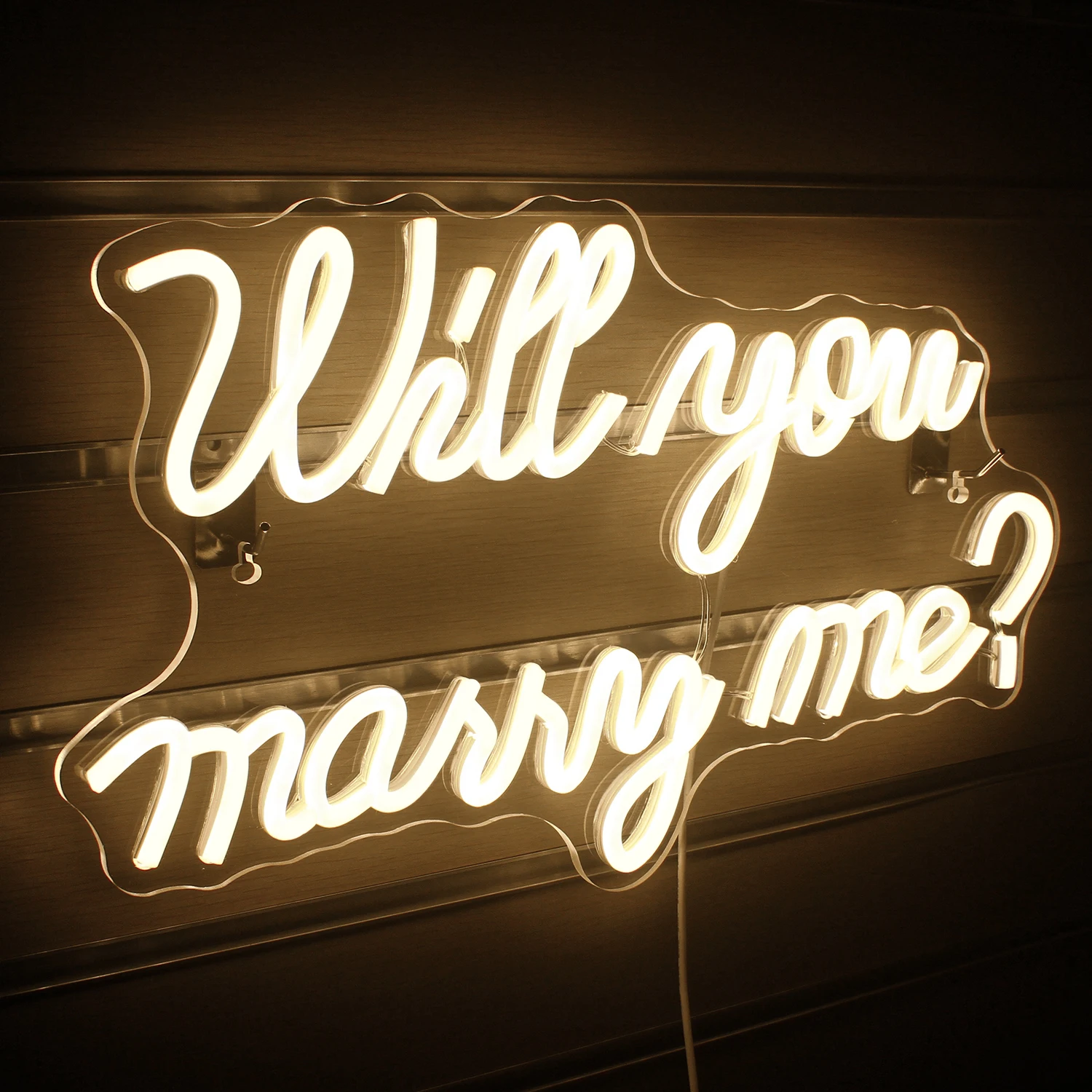 Imagem -03 - Neon Sign Letter Led Lights Você Vai se Casar Comigo Casamento Romântico Casamento Boda Party Decoration Room Decor Wall Art Lamp