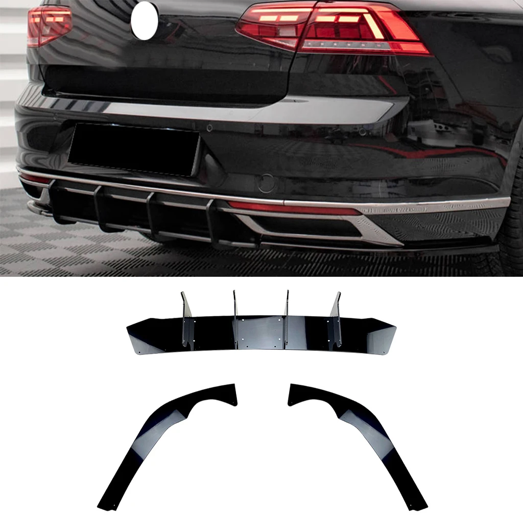 Auto Hinten Stoßstange Diffusor Lip Hinten Seite Splitter Spoiler Lippe Für Volkswagen Passat B8.5 2020 + Körper Kits Tuning