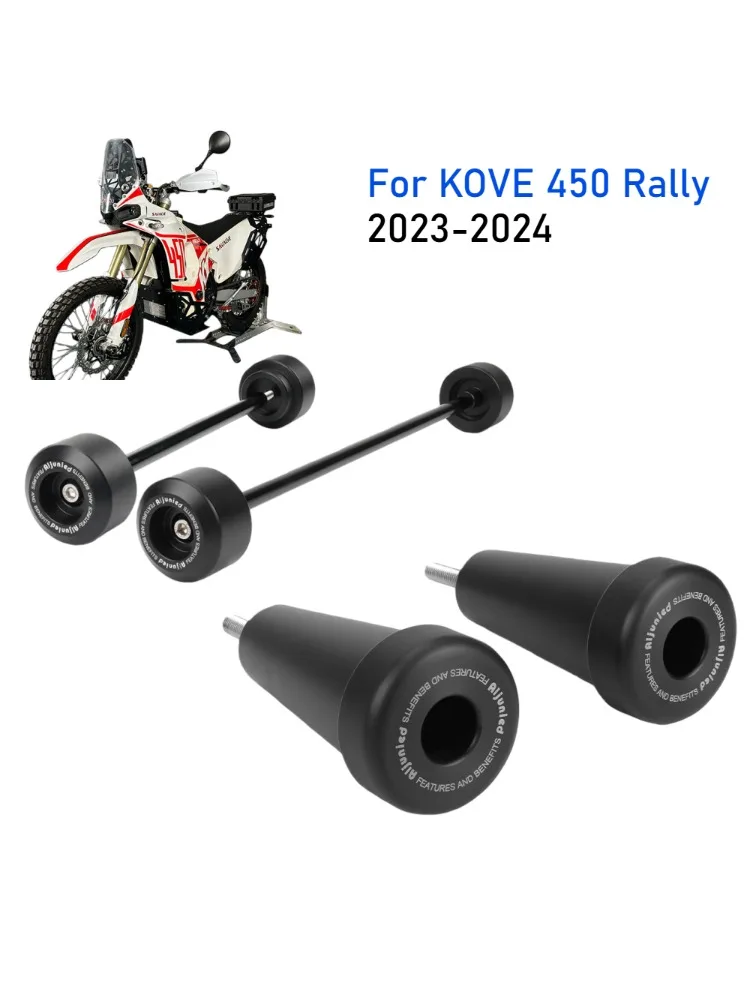 Für KOVE 450 Rally 450 Rally 2023 2024 Rahmen Slider Crash-schutz Motorrad Hinten Vorderrad Achse Gabel Crash Sliders Teile