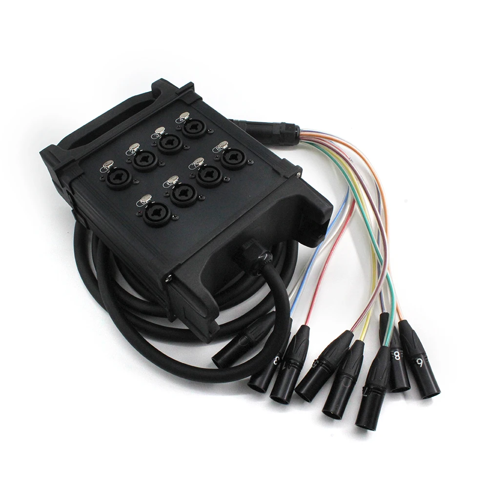 12 طرق 3PIN XLR ذكر إلى XLR/6.5 مللي متر 6.35 مللي متر أنثى المهنية متعددة الوسائط هيئة التصنيع العسكري مرحلة إشارة الأداء كابل محمول الصوت
