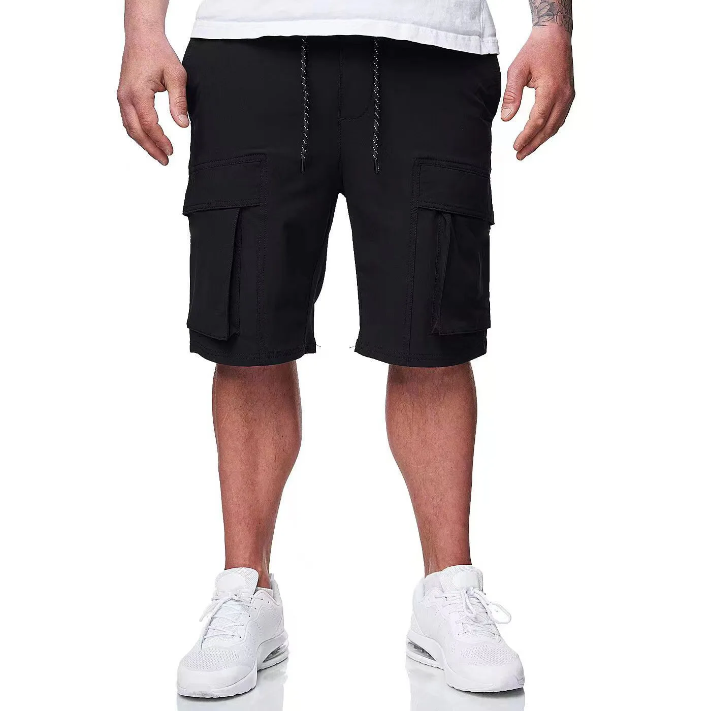 Pantalones cortos multibolsillo para hombre, bolsillos Cargo espaciosos, diseño duradero y cómodo, estilo informal versátil, elementos esenciales de verano