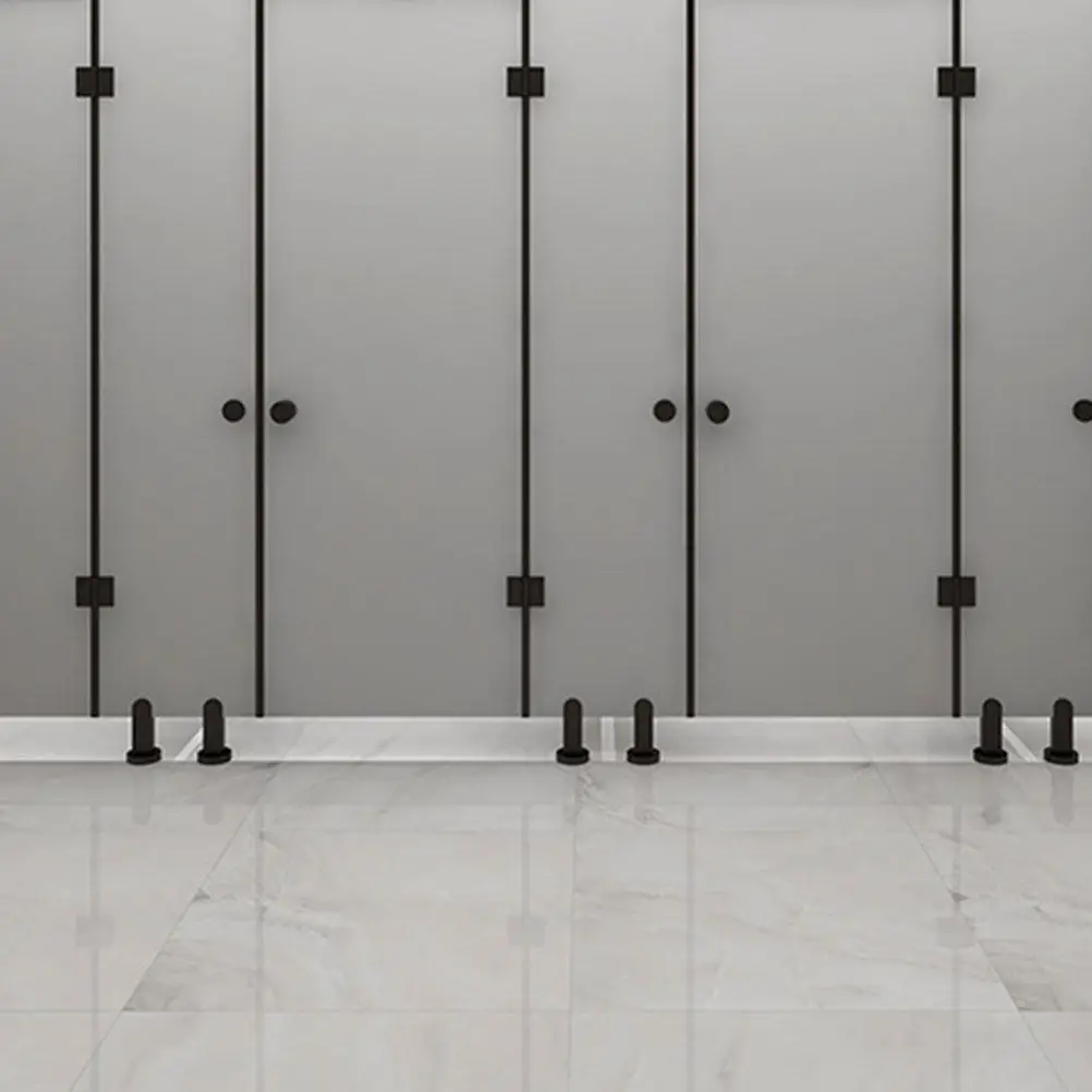 

2Pcs Restroom Partition Foot Heavy Duty Support Bracket for Toilet Cubicles Modern Bathroom Partition Fitting Public Restroom