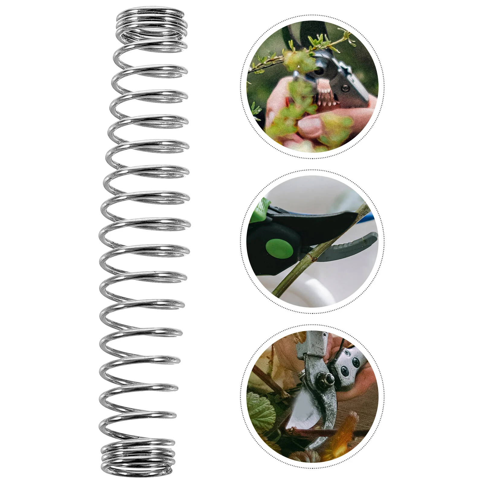 

3 Pcs Round Manual Garden Shears Pruning Gardening Springs Stainless Steel Pruner Replacement Trimming Tool