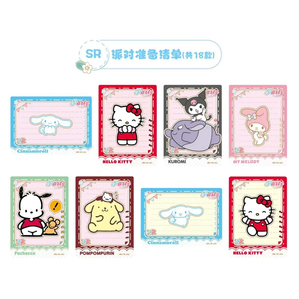 KABAO Sanrio Collezione di carte per feste Pochacco Pompon Purin Anime Cartoon Personaggio carino Felice divertimento Carte da campeggio Regali popolari per bambini