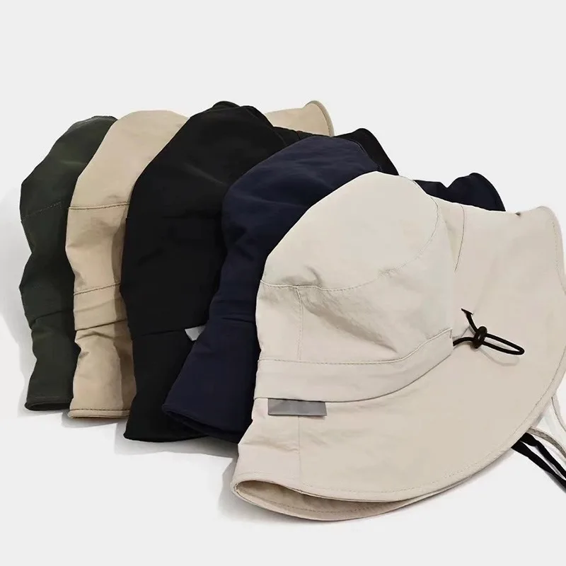 

Мужская и женская портативная уличная шляпа от солнца с защитой от ультрафиолета, ведро для сафари с широкими полями, рыбацкая кепка, женская складная рыбацкая солнцезащитная шляпа