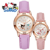 Sanrio Hello Kitty Watch Kawaii Kuromi Cinnamoroll Quartz Casual Fashion Melody WristWatch Women Kid Girl Children Gift