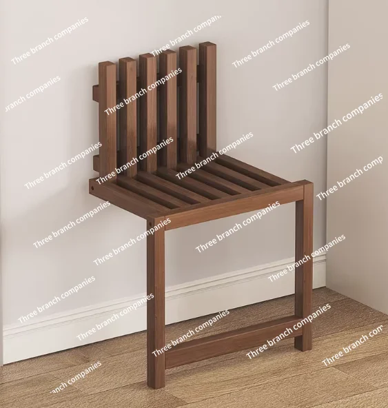 Foldable Shower Chair, Shoe Change Stool, Wall Mounted Folding Chair, Suitable for Indoor, Bathroom, Foyer, Balcony