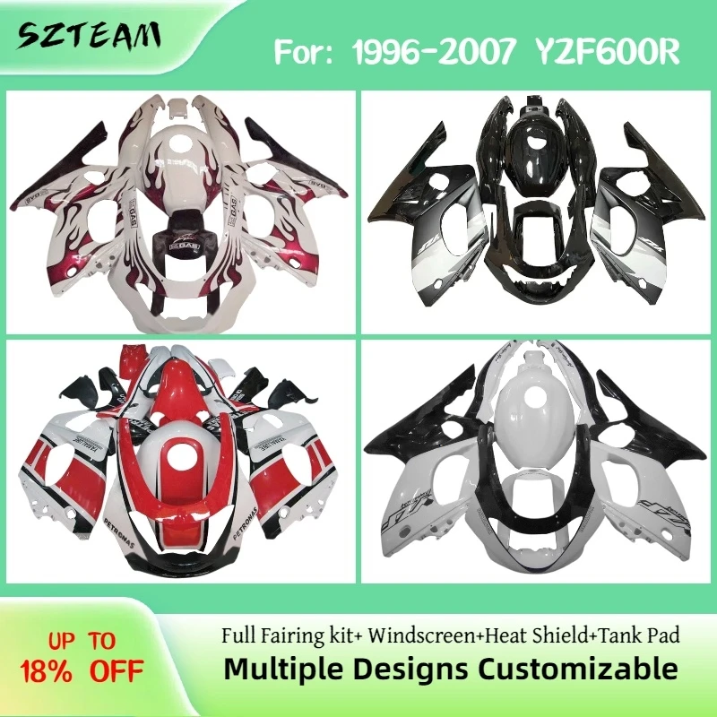 

For YAMAHA YZF 600R 1996-2007 Custom Fairing Kit YZF600R 96-07 Fuel Tank Cover Motorcycle Fairings PRO-2