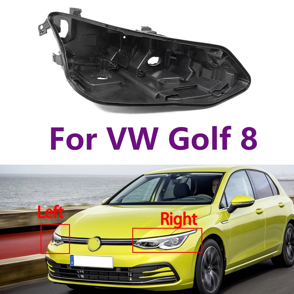 

For VW Golf 8 Headlight Base Back House Left Right Headlamp Bottom Rear Housing Car Accessories