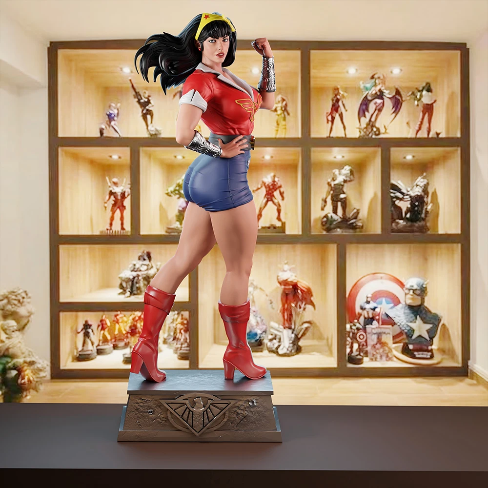 

1/24 3d Print Model Kit Женский Воин Сексуальная Девушка Аниме Фигурка из Смолы Модель Комплект DIY Миниатюрная Редукционная Статуя Неокрашенный Комплект Игрушки