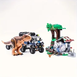 Creative expert dinosaur world 595 cyclotron escape models compatible with 75929 block education children's holiday gifts