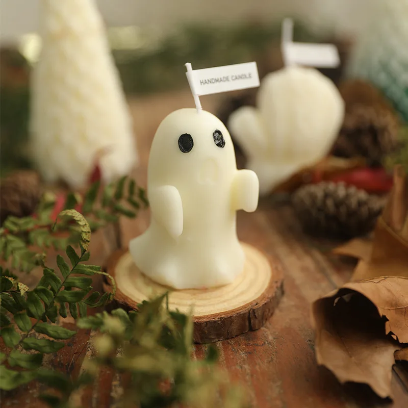 Halloween Ghost Candle Creative Decoration Decoration Cross Border Ghost Halloween Gift Candle Aroma Cute