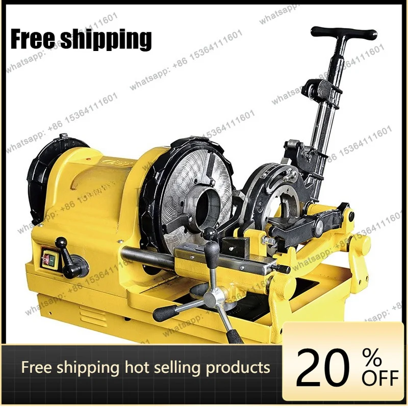 Factory Direct Sales Electric Threading Machine 4 Minutes -4 Inches Water Pipe Galvanized Pipe Tooth Opening Machine SQ100D1