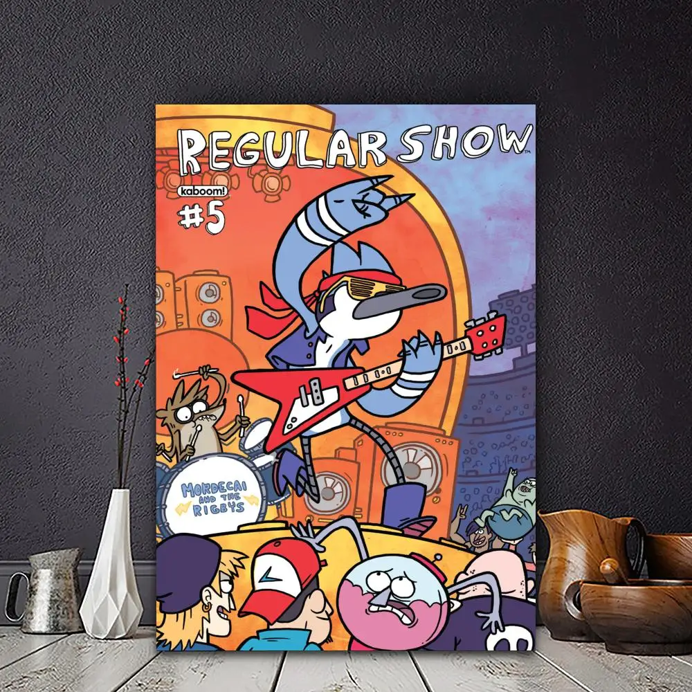 R-Regular Cartoon Show Movie Sticky Posters Fancy Wall Sticker for Living Room Bar Decoration Vintage Decorative Painting