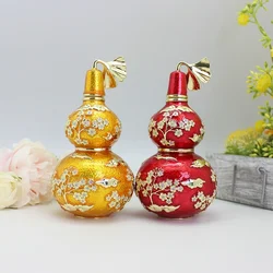 SHINNYGIFTS Pewter Enamel Wu lou Home Decorative FengShui Metal Crafts Figurine New Year Gifts