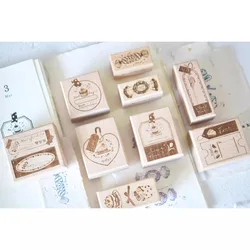 Sweet Time Lucky Cake Wooden Rubber Stamp DIY Scrapbooking Photo Album Journal Material Wood Seal